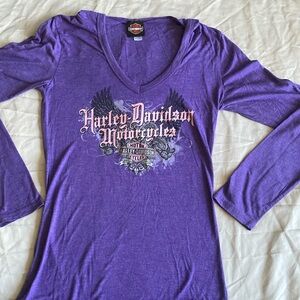 Harley Davidson women shirt hoodie large,